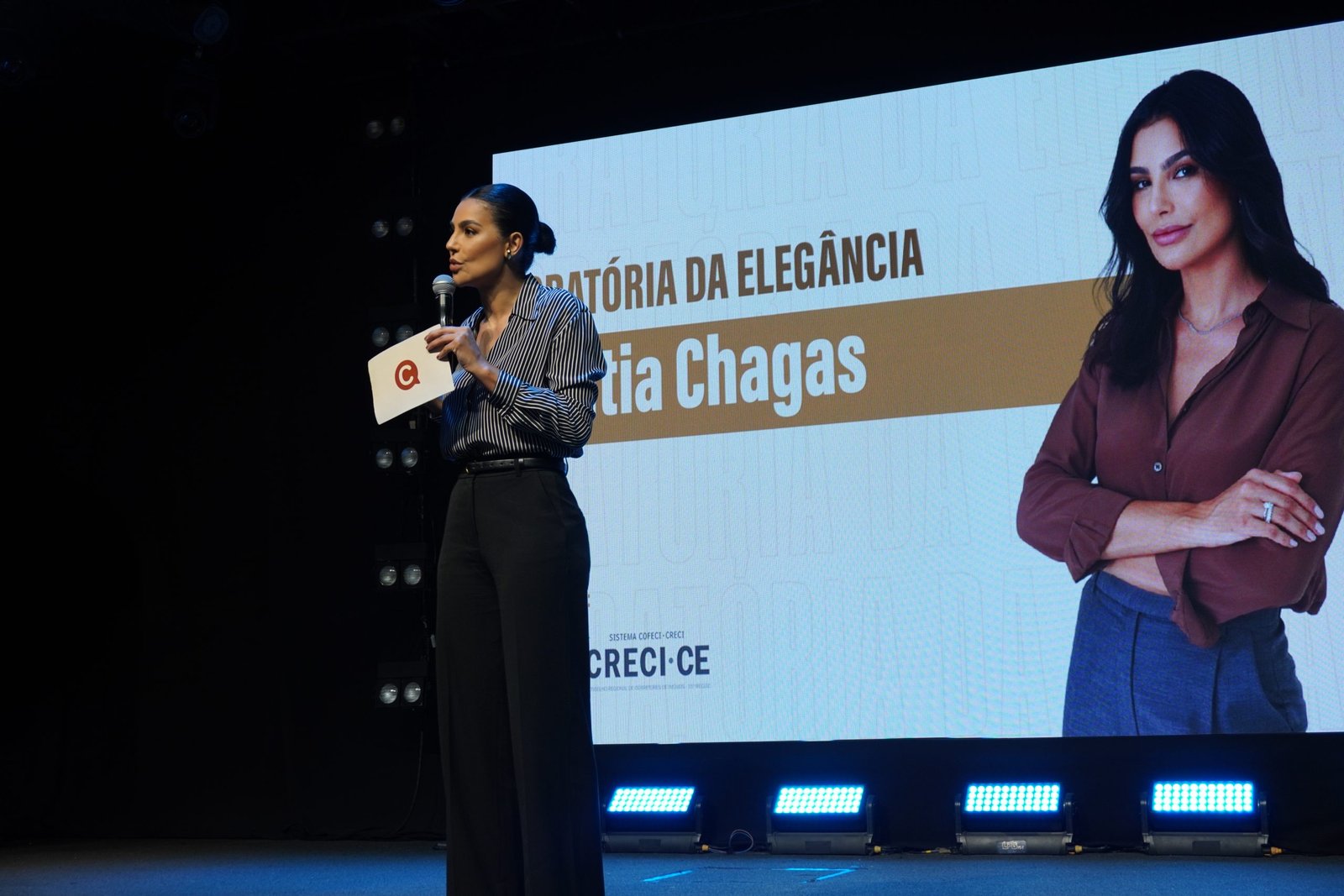 Palestra “Oratória da Elegância” com Cíntia Chagas reúne corretores de imóveis em celebração ao Dia da Profissão.